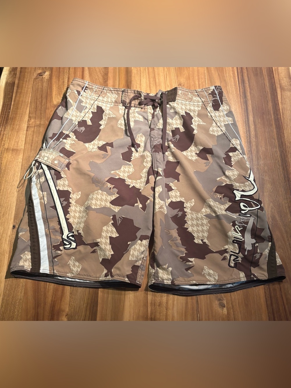 Quiksilver Brown Camouflage Board Shorts